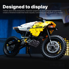 Yellow Scrambler | 1:8 Scale Motorcycle | 510 PCS