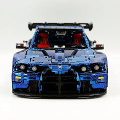 1: 8 BMW M4 GT3 Building Set, Fully Detailed Simulation, Electric Sapphire Blue Custom Edition (4556Pcs)