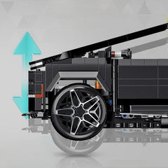 Remote Controlled Futuristic Cyber Utility Truck with Omniwheel Drift(1578pcs)