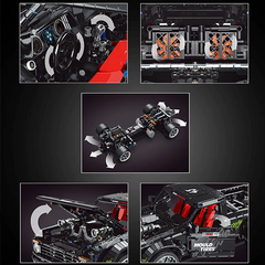 Remote Controlled Slammed Muscle Pickup Truck (3695 Pcs)