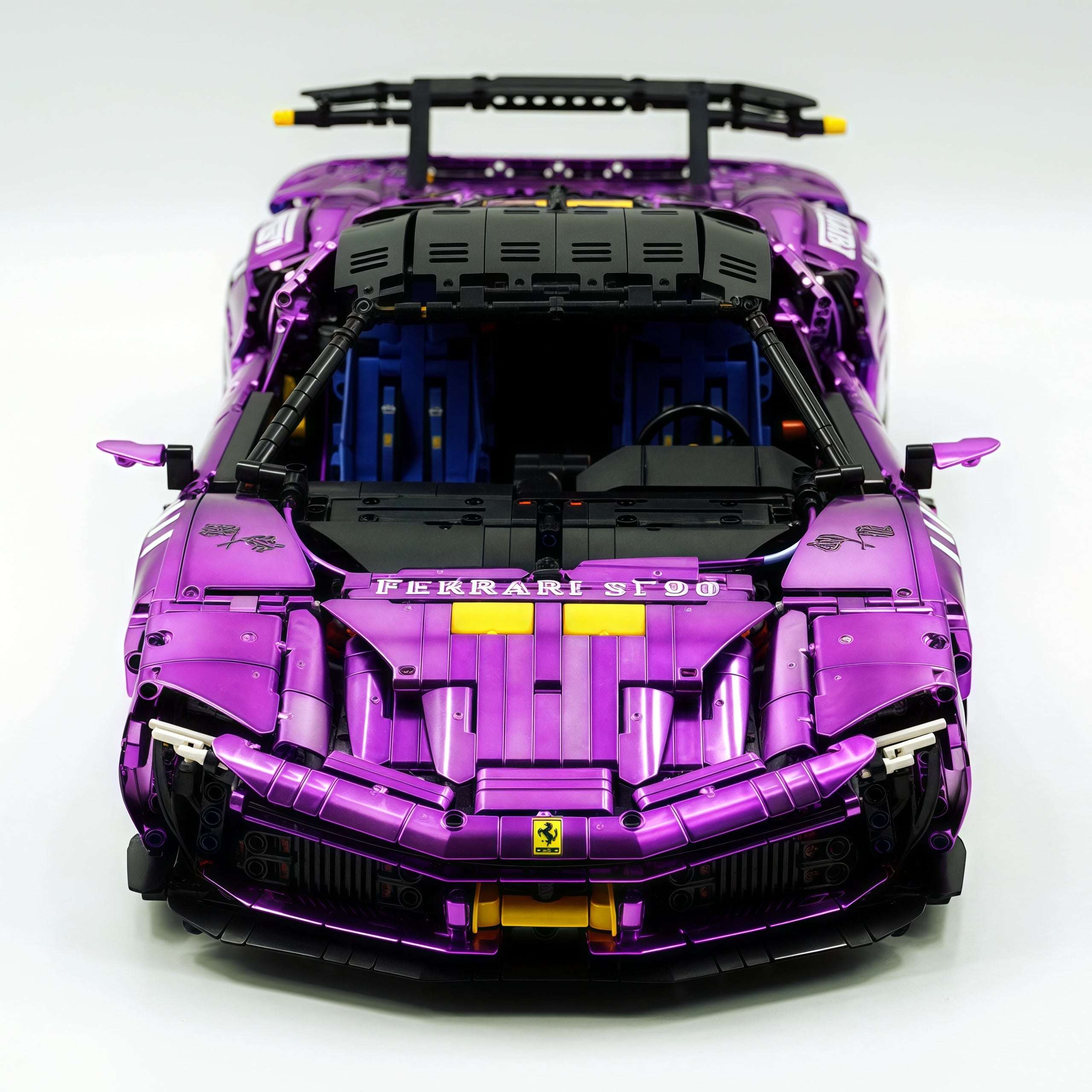 1:8 Ferrari SF90XX Purple Plating Limited Color, The Ultimate Supercar, More Than 12 Features Restored(4100 Pcs)