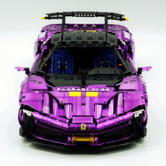 1:8 Ferrari SF90XX Purple Plating Limited Color, The Ultimate Supercar, More Than 12 Features Restored(4100 Pcs)