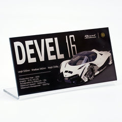 Placa de acrílico para exhibición de la serie Lamborghini Supercar
