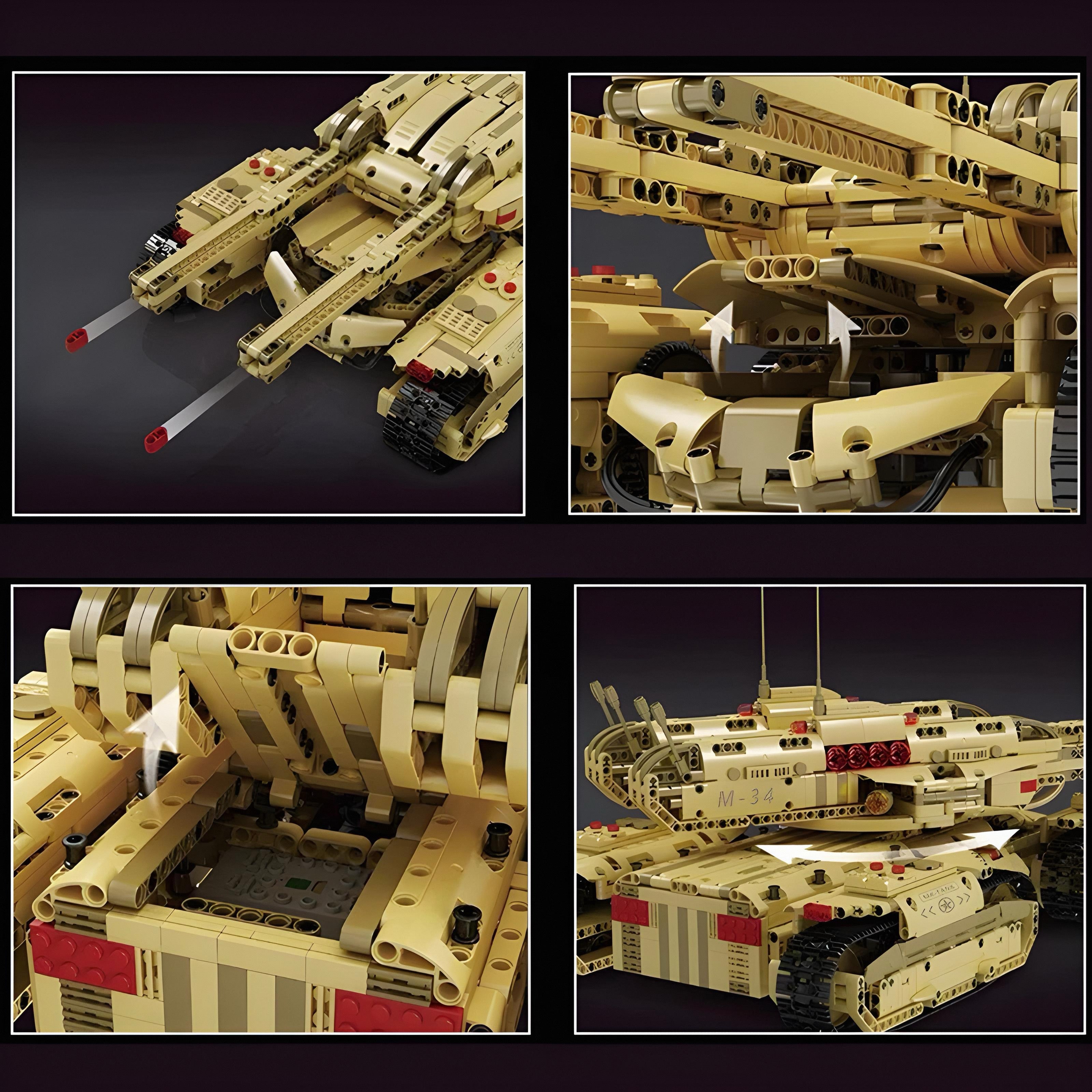 REMOTE CONTROLLED ARMY MAMMOTH 4 TRACK TANK (3294 PCS)