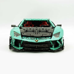 1:8 Lamborghini Aventador SVJ LBWK | Baked Enamel Mint Green Limited Bull Widebody Supercar (4990+ PCS)