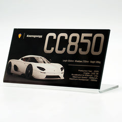 Suitable for Mercedes Koenigsegg Supercar Series Display Acrylic Nameplate