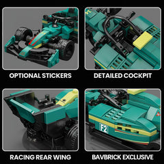 2023 British Single Seater Modern Open-Wheel Racer | 1:24 Scale | 318 PCS - BAV BRICK