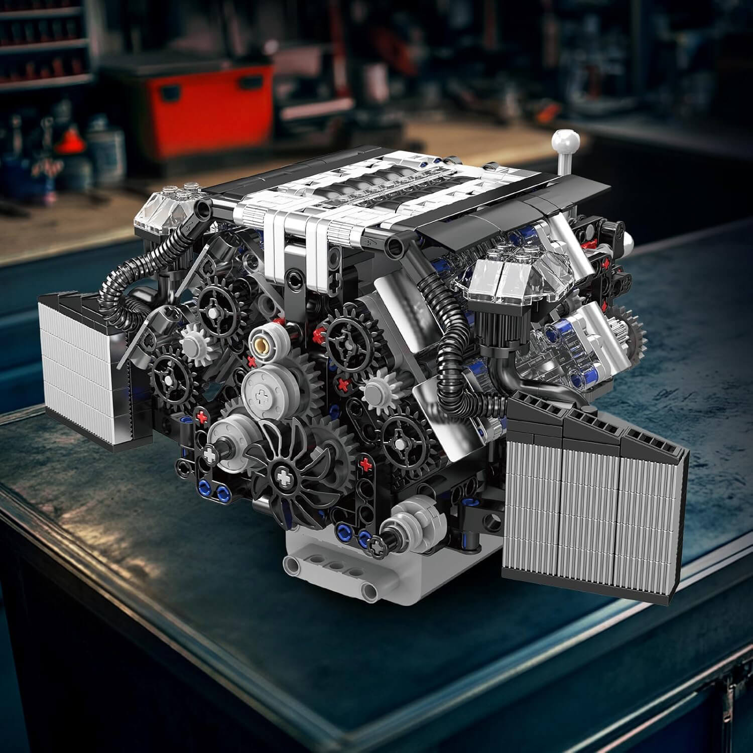 Twin Turbo W12 German Engine (870 Pcs)