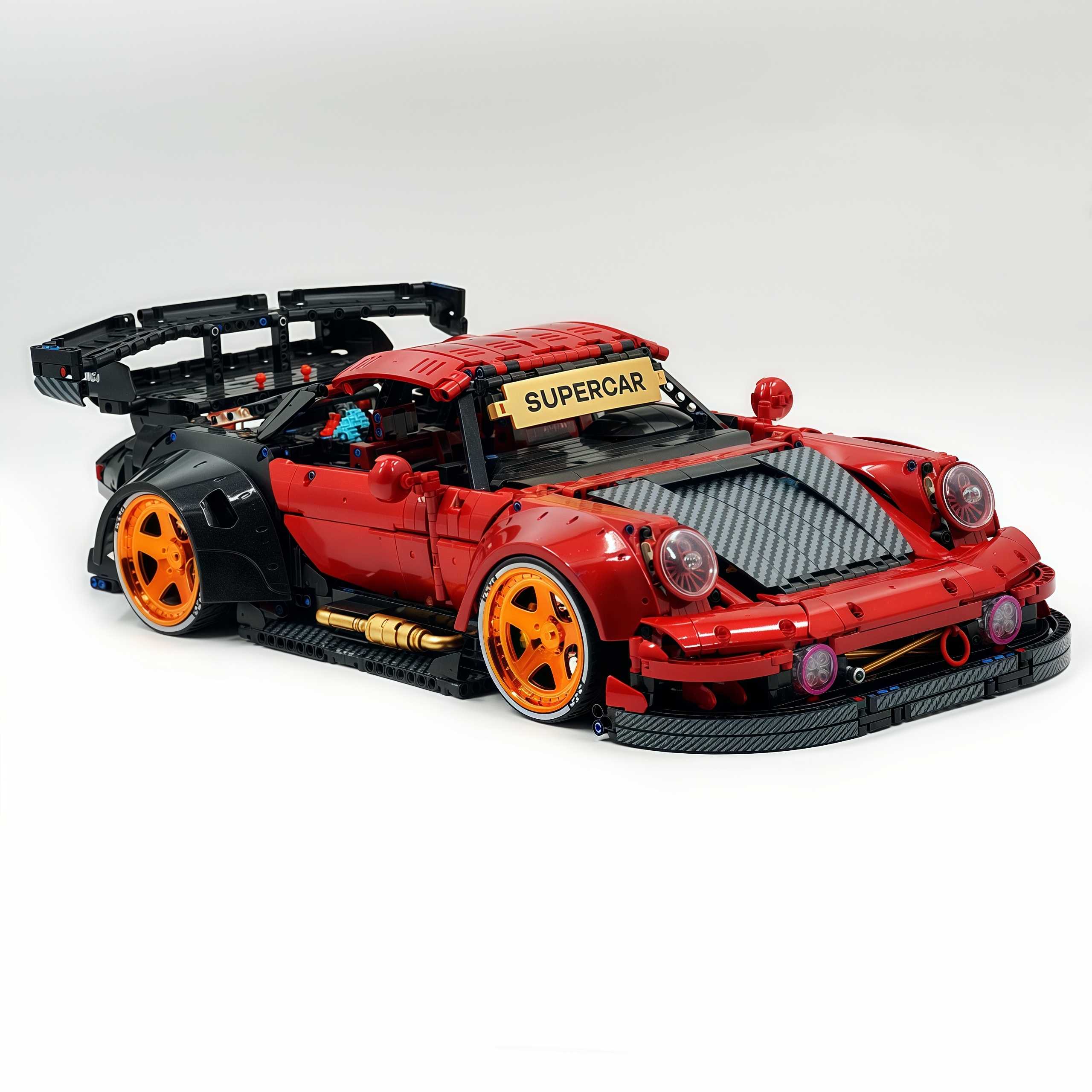 The Ultimate Widebody Porsche 964 RWB, Paint Red Customized Version (4190 pcs)