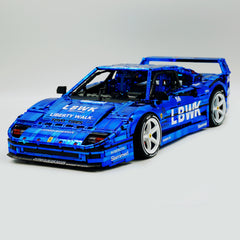 1:8 The Ultimate Ferrari F40 Supercar | LB Style Electroplated Mirror Royal Blue Edition (4026 PCS)