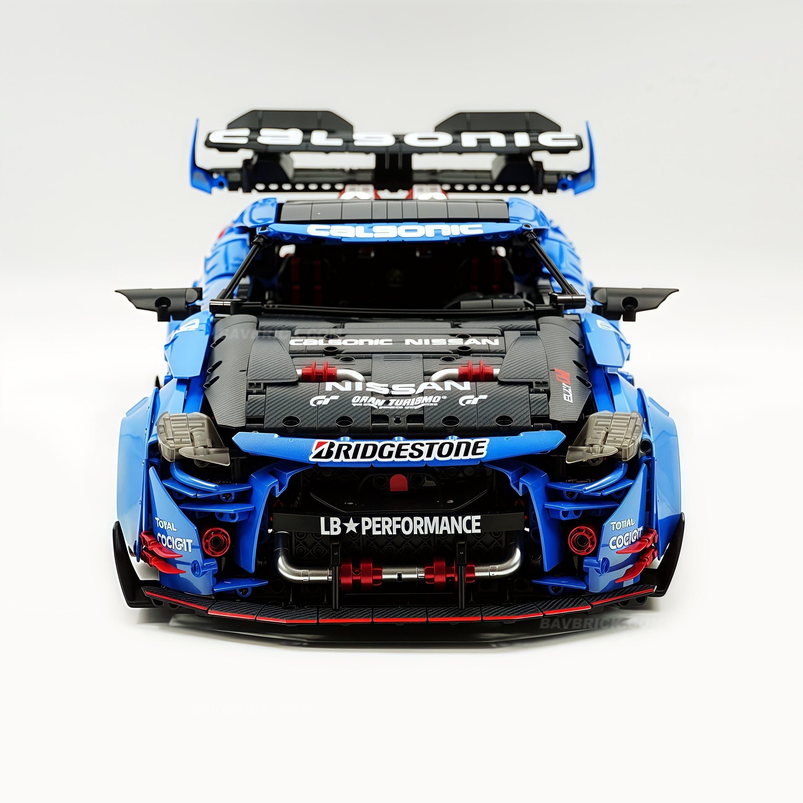 1:8 Nissan GT-R R35 Widebody Blue-plated custom Edition | Electroplated Beast | 3939+ PCS