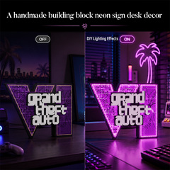 Grand Theft Auto VI Peripheral Series | Desktop/Wall Lighting Decoration Set (553 PCS)