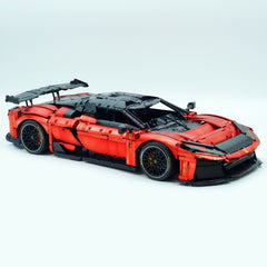 1:8 The Ultimate FERRARI F80 | Electroplated Red Custom Edition | Remote Controlled V6 Prancing Horse Hypercar (3998pcs)
