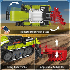 App-Controlled/RC Crawler Tractor | Farm Truck Construction Vehicle 1357pcs