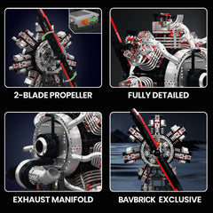El motor radial de avión motorizado definitivo | 3090 piezas