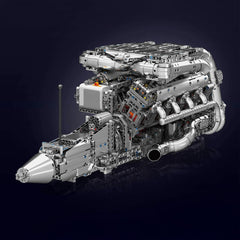 THE ULTIMATE CHROME TWIN TURBO V8 ENGINE & GEARBOX (2899 PCS)