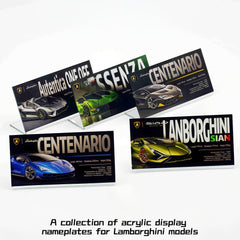 Suitable for Lamborghini Supercar Series Display Acrylic Nameplate