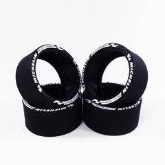 1:8 Custom Printed Imitation Hot Melt Tire, Suitable for All 1:8 Supercars (4-pack)