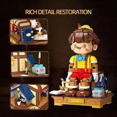 Pinocchio Building Blocks | Classic Fairy Tale Puppet Model