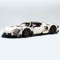 1: 8 Alfa Romeo 33 Stradale Supercar, White Goddess Customized Version (3861 Pcs)