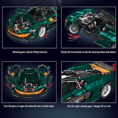 1: 8 Dark Green Beast McLaren P1 Supercar, Electric Air suspension, Electric lift tail, Electric Doors (3239 Pcs)