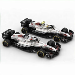 Oracle Red Bull Racing RB21 F1 Car | Includes a Complete Set of White Champion Stickers| 293PCS