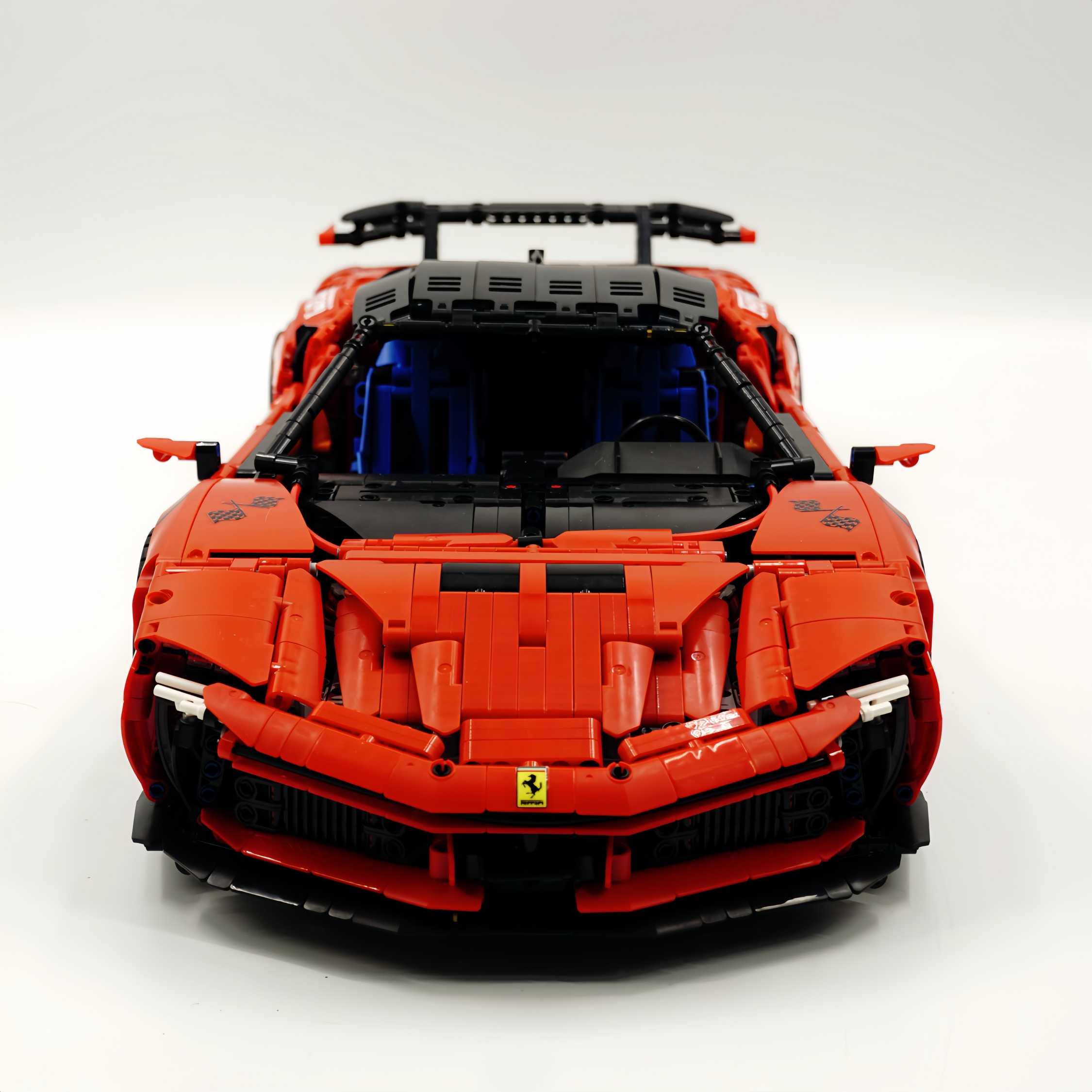 1:8 Ferrari SF90XX Classic Red, The Ultimate Supercar, More Than 12 Features Restored(4100 Pcs)