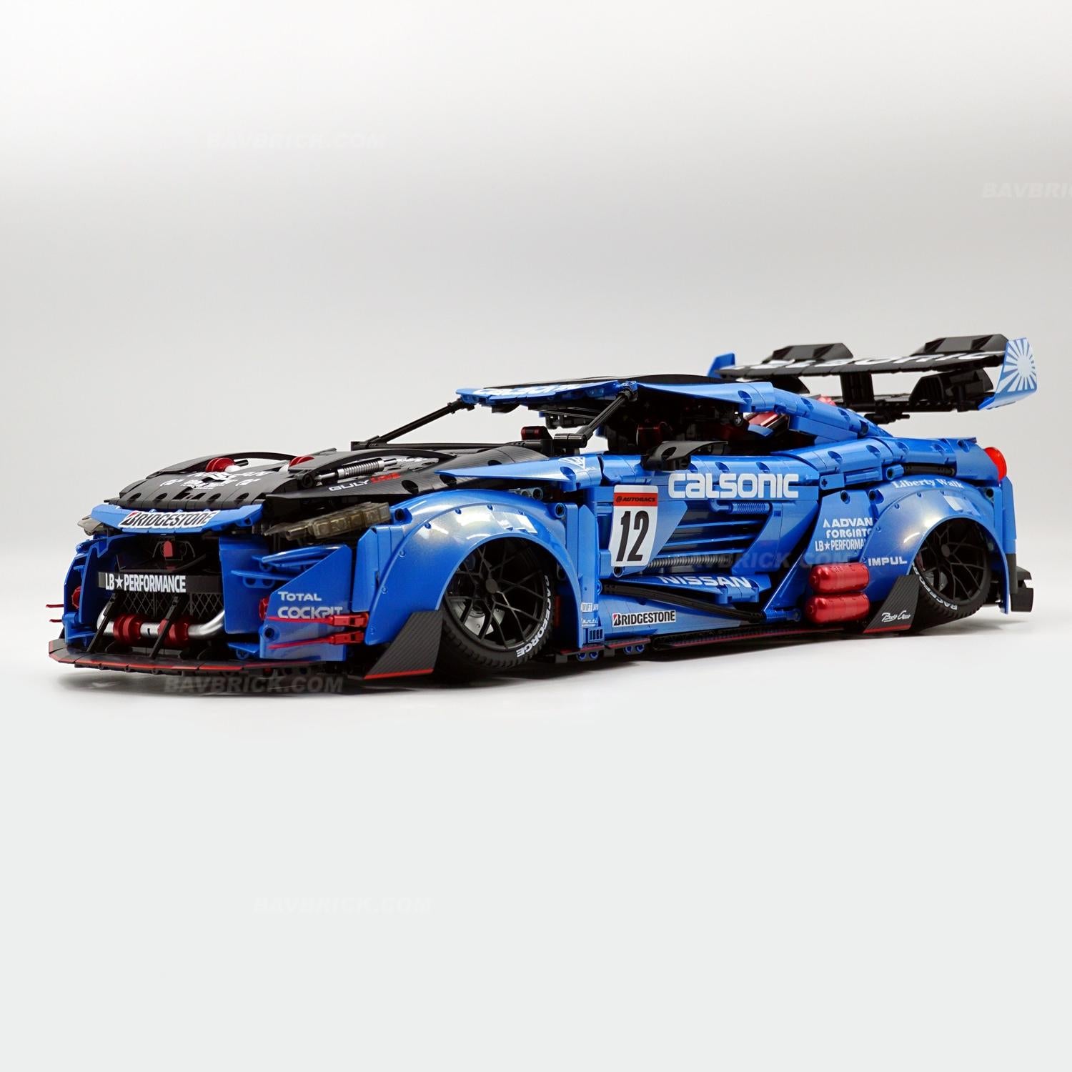 1:8 Nissan GT-R R35 Widebody Blue-plated custom Edition | Electroplated Beast | 3939+ PCS