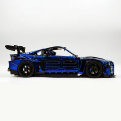 1: 8 BMW M4 GT3 Building Set, Fully Detailed Simulation, Electric Sapphire Blue Custom Edition (4556Pcs)