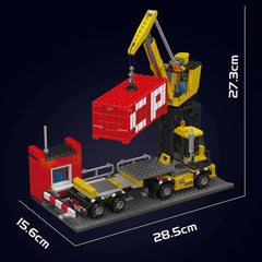 Remote-Controlled EMD SD40-2 Diesel Locomative | Freight Train With Crane(1170pcs) - BAV BRICK
