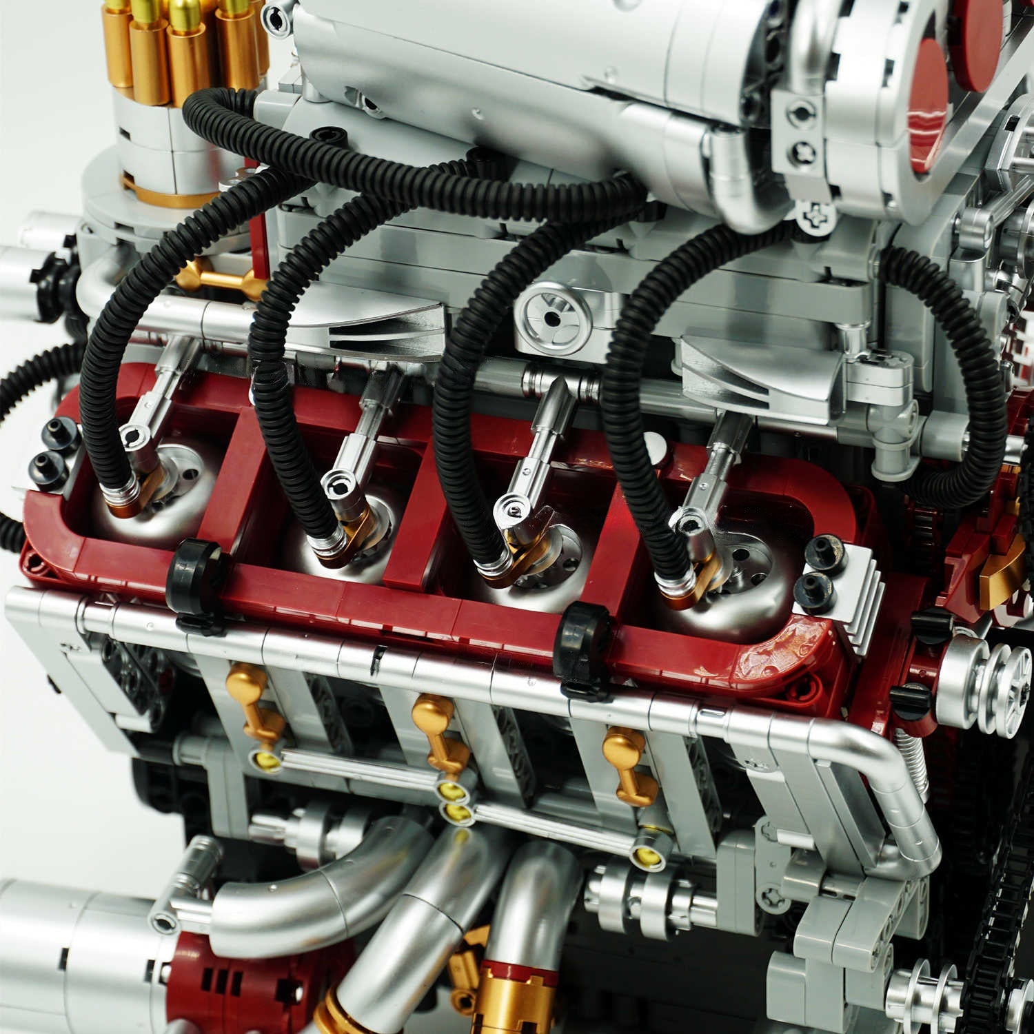 Motorised Dooge Hellcat V8 Engine (2347 Pcs)