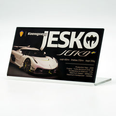 Suitable for Mercedes Koenigsegg Supercar Series Display Acrylic Nameplate