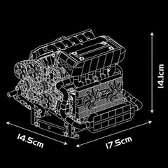 Motorised Inline-6 BMW German Engine | 744pcs