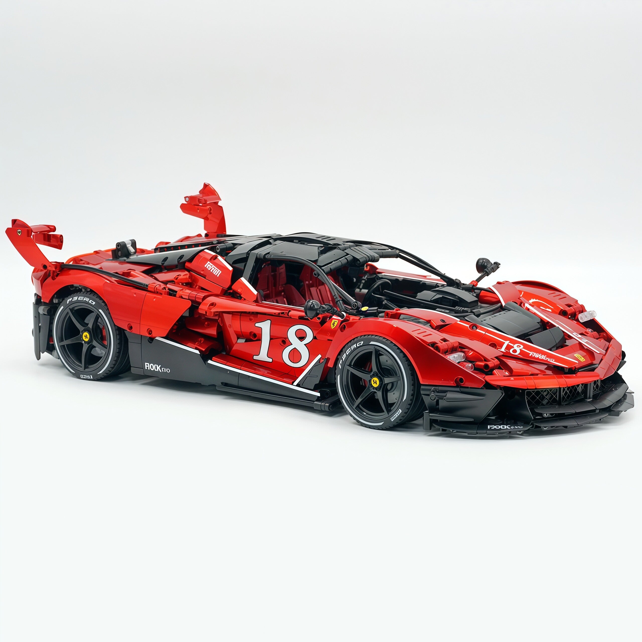 1:8 The Ultimate Italian Hybrid Hypercar EVO | Pearl Red Painting Italian Flagship (4058PCS) - BAV BRICK
