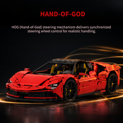 1:8 Ferrari SF90 Hypercar | Mechanical Linkage Version (3797 PCS)