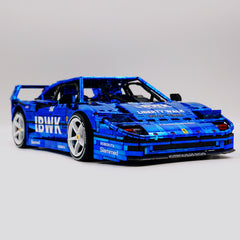 1:8 The Ultimate Ferrari F40 Supercar | LB Style Electroplated Mirror Royal Blue Edition (4026 PCS)