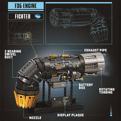 Motorised F35 Turbine Engine (1812pcs)