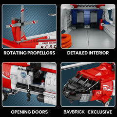 HH-60J Rescue Helicopter Set (1137 PCS)