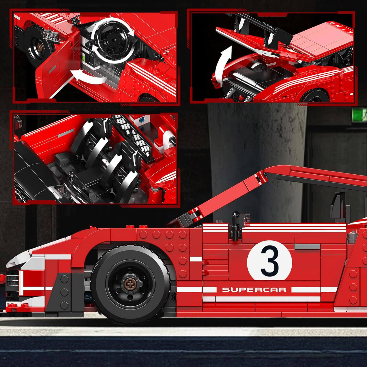 The Legendary German Porsche 935 Endurance Racecar (1717 Pcs)