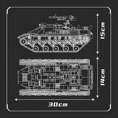 ALL TERRAIN MILITARY TANK EV2 (1047 PCS)