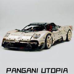 El superdeportivo Pagani Utopia definitivo a escala 1:8 | Edición limitada V12 italiano exótico dorado champán (3314 piezas)