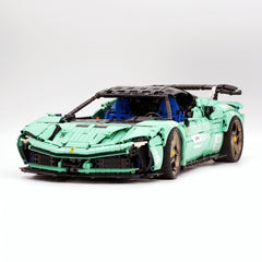 Ferrari SF90XX 1:8, finition rose, édition limitée, la supercar ultime, plus de 12 détails reproduits (4100 exemplaires)
