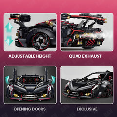 1:8 Lamborghini Veneno Limited Edition Obsidian V12 Supercar | 64cm | Remote Controlled | 3809 PCS