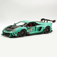 1:8 Lamborghini Aventador SVJ LBWK | Baked Enamel Mint Green Limited Bull Widebody Supercar (4990+ PCS)