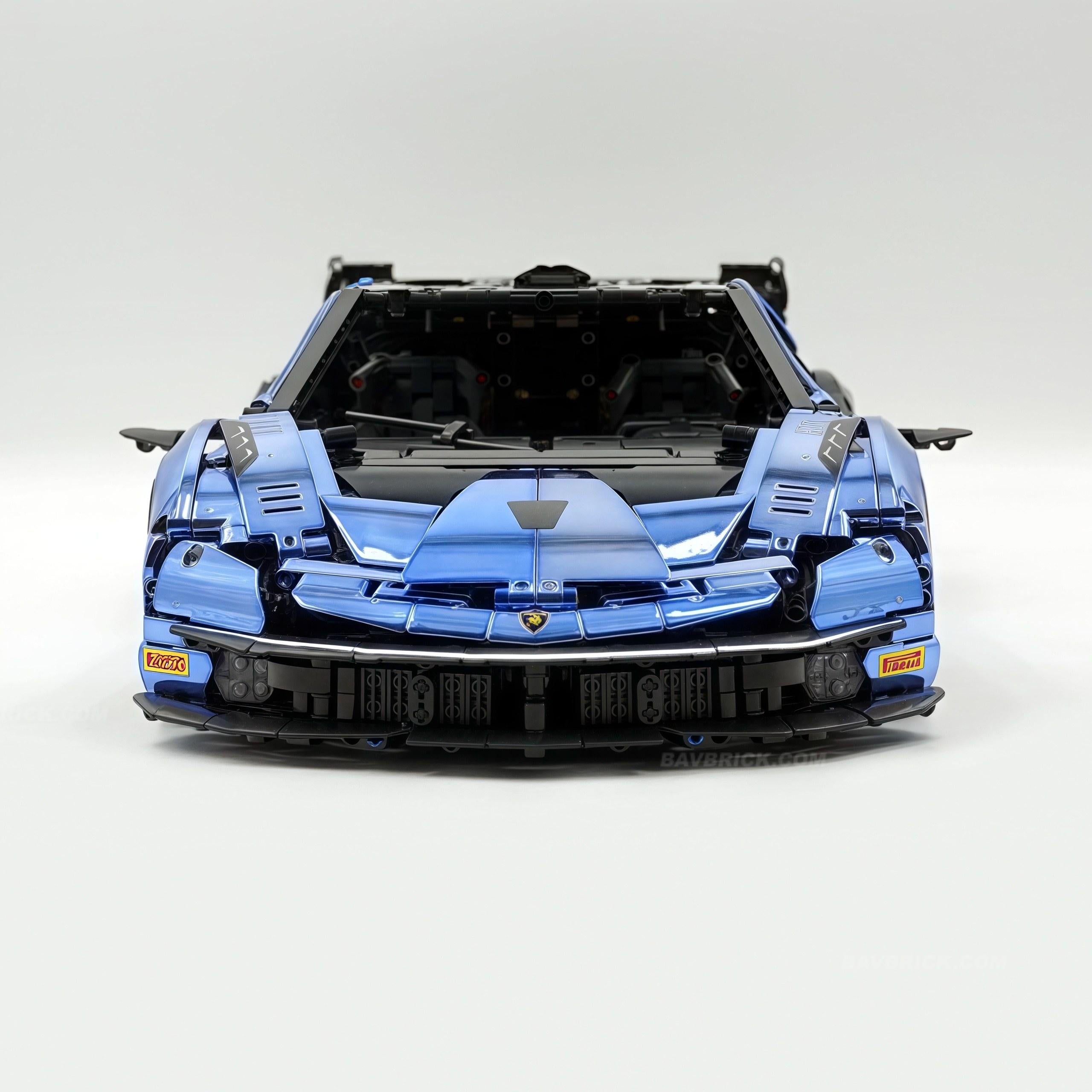 1: 8 The Ultimate Lamborghini Essenza SCV12, Mirror Blue Plated Limited Edition (4100+PCS)