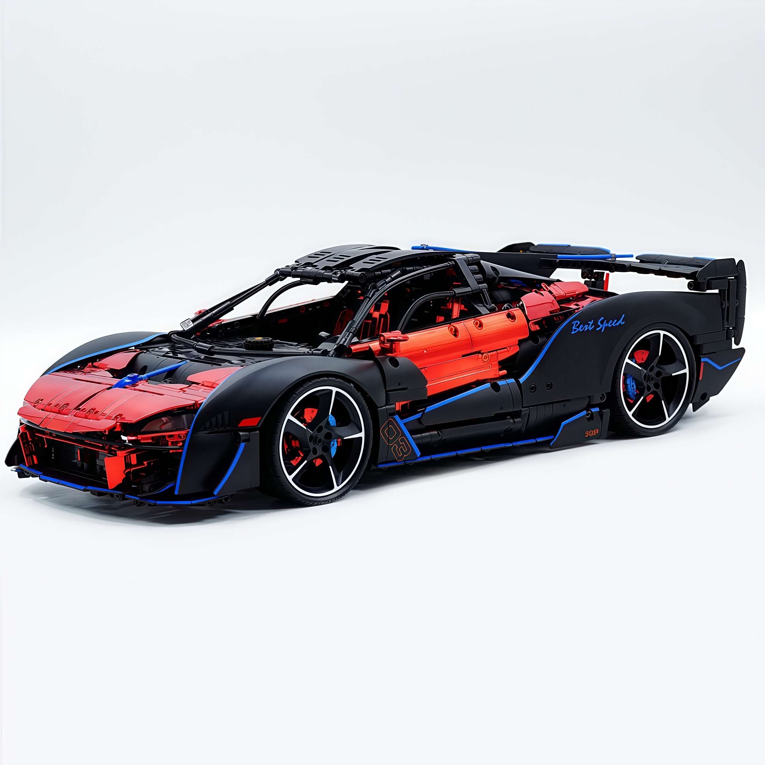 1: 8 Mclaren Sabre Supercar, Aerodynamic Brilliance, Mirror Customized Edition (3862 PCS)