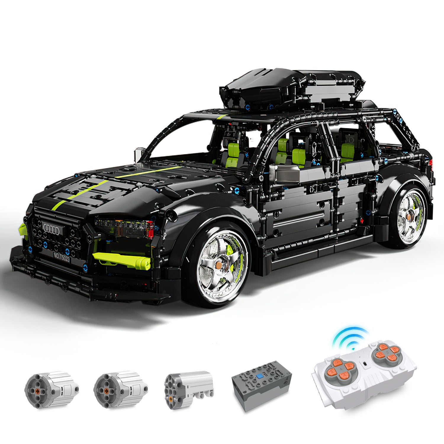 AUDI RS6 Black Warrior Set, High Detail Restoration (2896 Pcs) - BAV BRICK