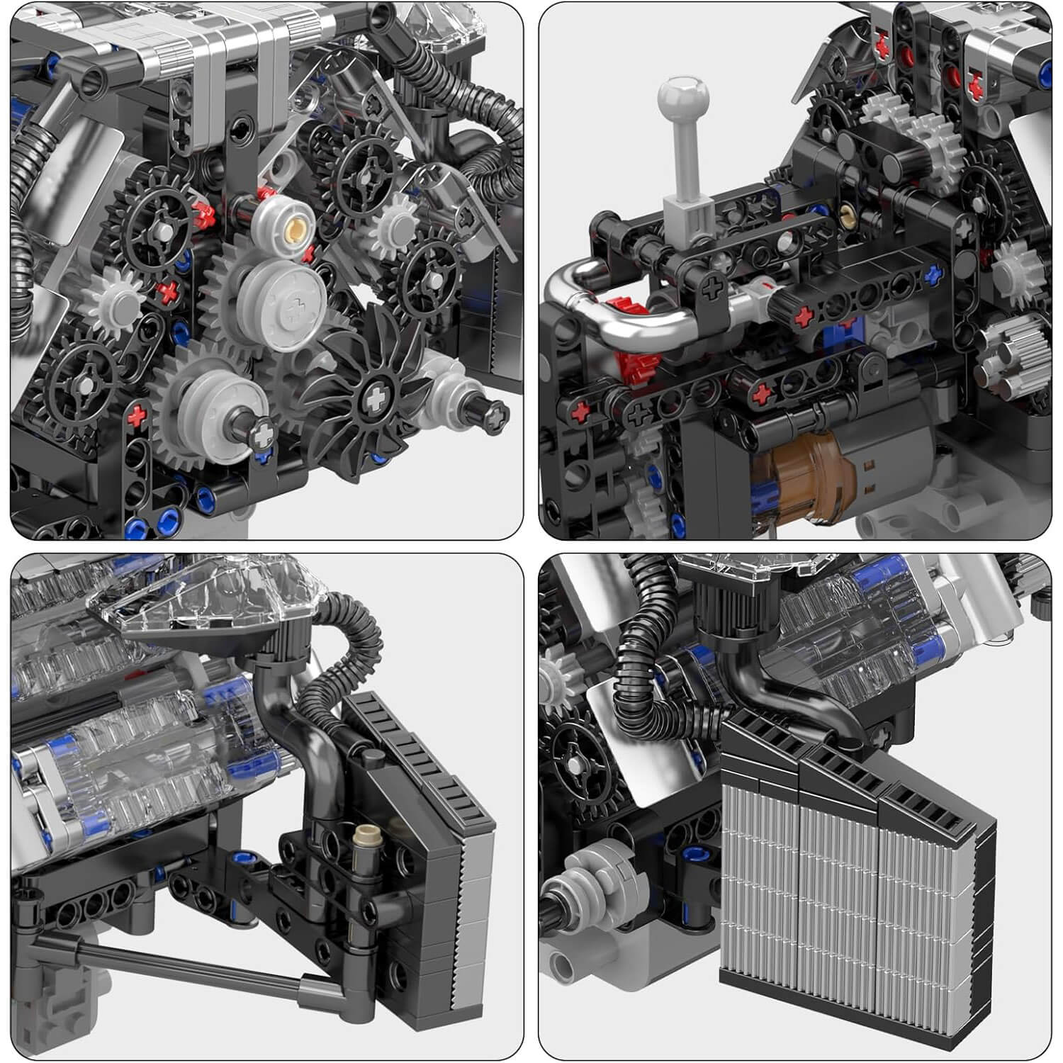 Twin Turbo W12 German Engine (870 Pcs)