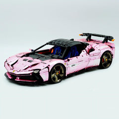 1:8 Ferrari SF90XX Pink Plating Limited Color, The Ultimate Supercar, More Than 12 Features Restored(4100 Pcs)