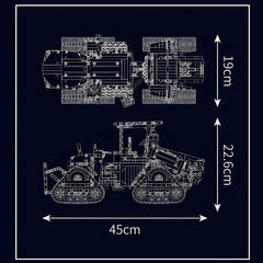 REMOTE CONTROLLED PNEUMATIC CRAWLER TRACTOR (1698PCS)